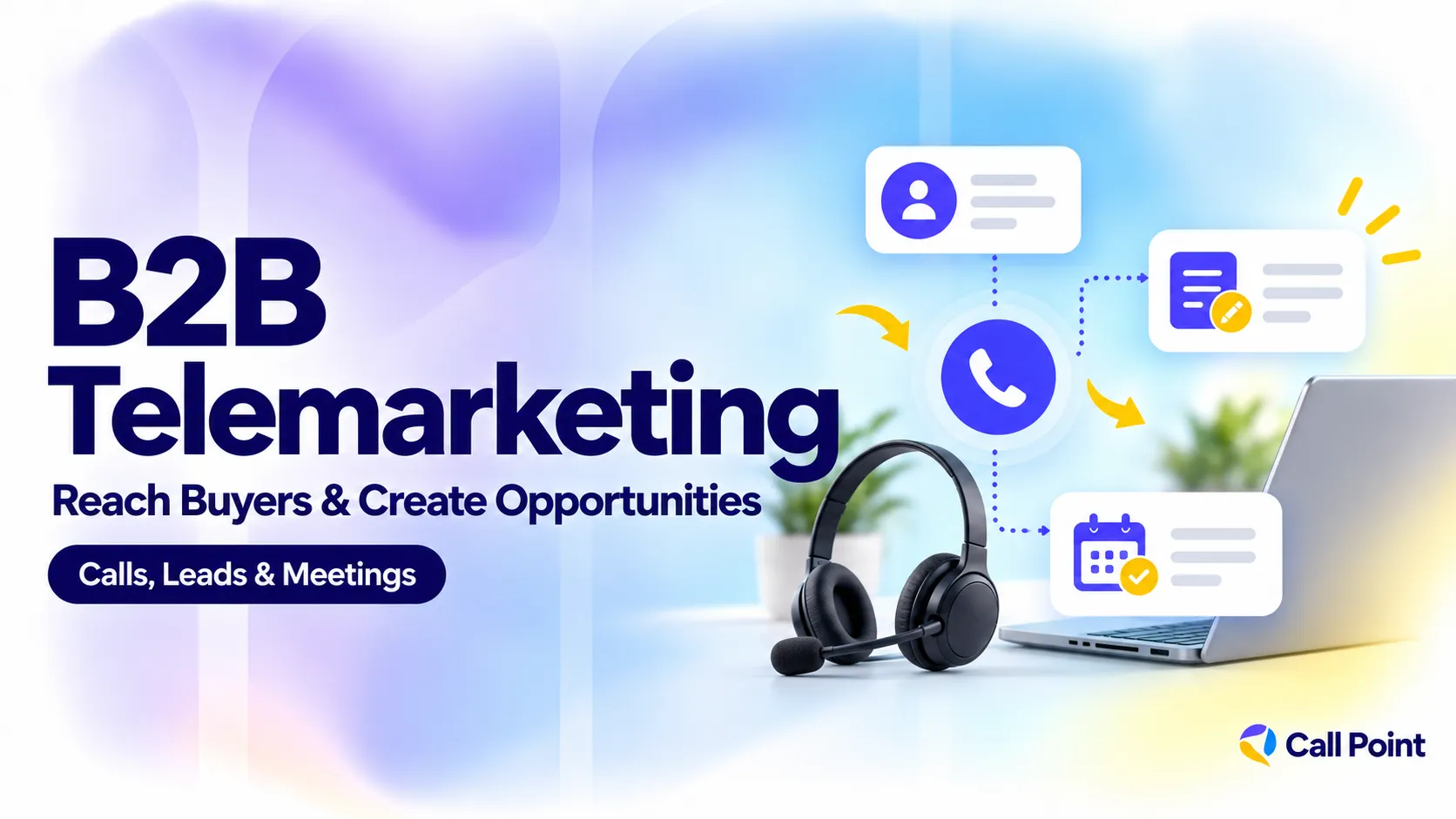 B2B telemarketing team reaching business buyers, qualifying prospects and creating sales opportunities