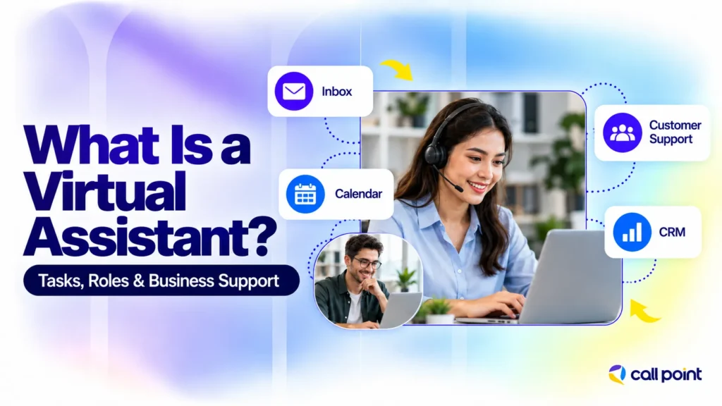 Virtual assistant providing remote business support with inbox, calendar, CRM and customer service tasks